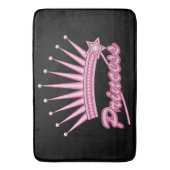 Pink Princess Crown Badmat (Voorkant Verticaal)