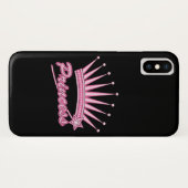 Pink Princess Crown Case-Mate iPhone Case (Achterkant (horizontaal))