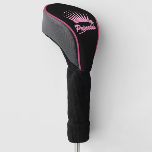 Pink Princess Crown Golfheadcover (Schuin)