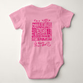 Pink Princess Crown - Kinda Girl Romper (Achterkant)