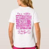 Pink Princess Crown - Kinda Girl T-shirt (Achterkant)