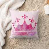 Pink Princess Crown Kussen (Deken)