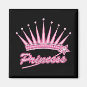 Pink Princess Crown Magneet (Voorkant)