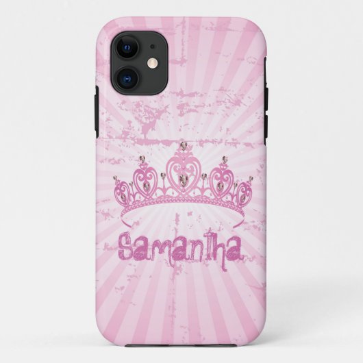 Pink Princess Crown Mate ID™ iPhone 5 Hoesje (Achterkant)