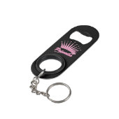 Pink Princess Crown Mini Flessenopener (Achterkant Gekanteld)
