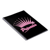 Pink Princess Crown Notitieboek (Rechterzijde)