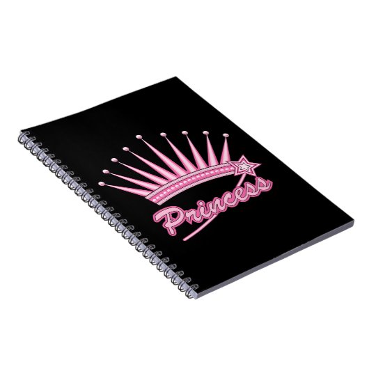 Pink Princess Crown Notitieboek (Rechterzijde)