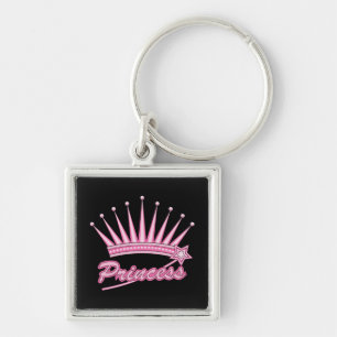 Pink Princess Crown Sleutelhanger