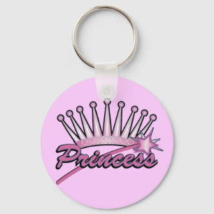 Pink Princess Crown Sleutelhanger
