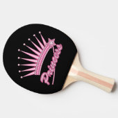 Pink Princess Crown Tafeltennisbatje (Zijkant)