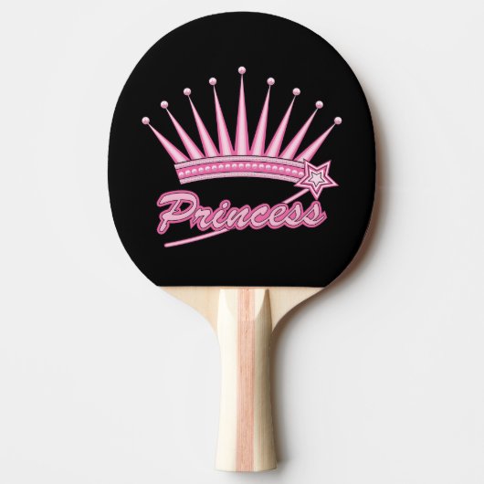 Pink Princess Crown Tafeltennisbatje (Voorkant)