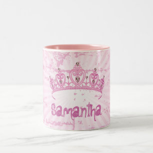 Pink Princess Crown Tiara Coffee Mok Cup