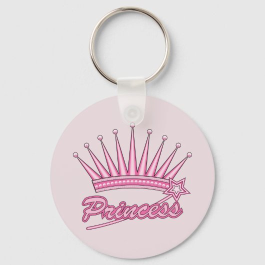 Pink Princess Crows Sleutelhanger (Voorkant)