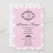 Pink Princess Damask Kaart (Voorkant)