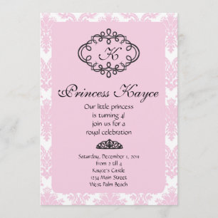Pink Princess Damask Kaart