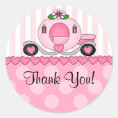 Pink Princess Dank u Sticker (Voorkant)