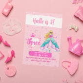 Pink Princess Doll, 3rd Birthday Kaart