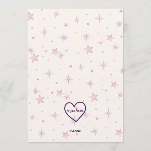 Pink Princess Doll, 4th Birthday Kaart (Achterkant)