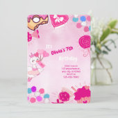 Pink Princess Duck –  jarig bestaan Kaart (Staand voorkant)