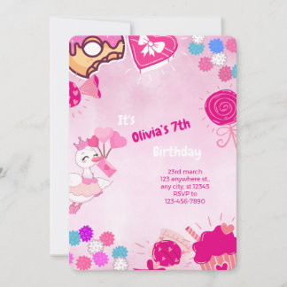 Pink Princess Duck – jarig bestaan Kaart
