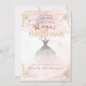 Pink Princess Etnische Dark Twin Girls Baby shower Kaart (Achterkant)