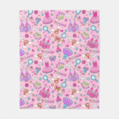 Pink Princess Fleece Blanket, medium Deken (Voorkant)