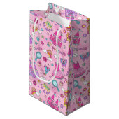 Pink Princess Gift Bag Klein Cadeauzakje (Voorkant Gekanteld)