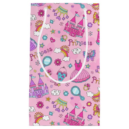 Pink Princess Gift Bag Klein Cadeauzakje (Voorkant)