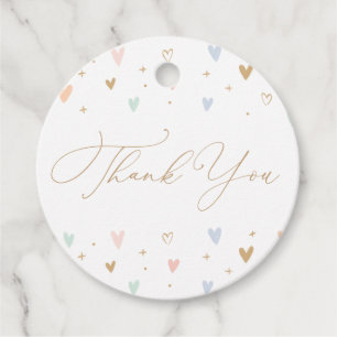 Pink Princess Girl Birthday Party Gift Labels