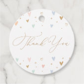 Pink Princess Girl Birthday Party Gift Labels (Voorkant)