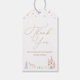 Pink Princess Girl Birthday Party Gift Labels Cadeaulabel
