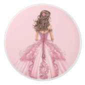 Pink Princess Girl's Girly Ceramic Knob Keramische Knop (Voorkant)