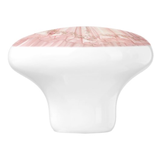 Pink Princess Girl's Girly Ceramic Knob Keramische Knop (Zijkant)