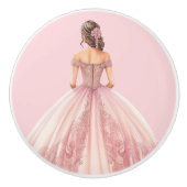 Pink Princess Girl's Girly Ceramic Knob Keramische Knop (Voorkant)