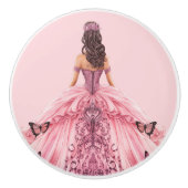 Pink Princess Girl's Girly Ceramic Knob Keramische Knop (Voorkant)