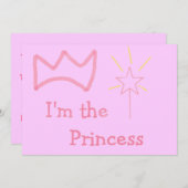 Pink Princess Kaart (Voorkant / Achterkant)