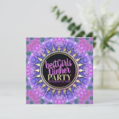 Pink Princess Medieval Best Girls Dinner Party Kaart (Staand voorkant)