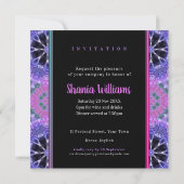 Pink Princess Medieval Best Girls Dinner Party Kaart (Achterkant)