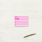 Pink Princess met voering Post-it® Notes (Op bureau)