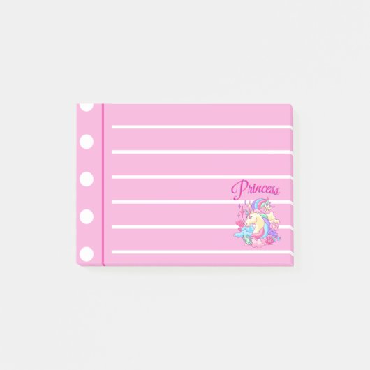 Pink Princess met voering Post-it® Notes (Voorkant)