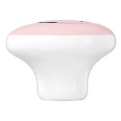 Pink Princess Monogram Tiara Girly Ceramic Knob Keramische Knop (Zijkant)
