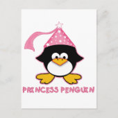 Pink Princess Penguin Briefkaart (Voorkant)