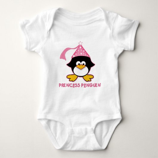 Pink Princess Penguin Romper (Voorkant)
