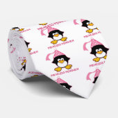 Pink Princess Penguin Stropdas (Opgerold)