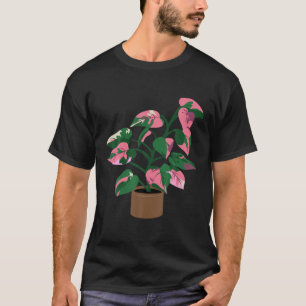 Pink Princess Philodendron Leaf Rare Plant Lover E T-shirt