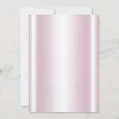 Pink Princess Quinceanera Uitnodigingen (Achterkant)