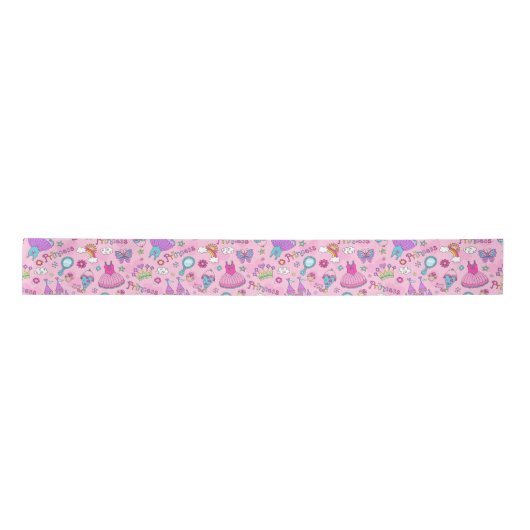 Pink Princess Satin Ribbon Satijnen Lint (Voorkant)