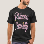Pink Princess Security Big Brother Birthday Announ T-shirt<br><div class="desc">Roze koninklijke aankondiging van de beveiligings Big Brother van prinses Birthday.</div>