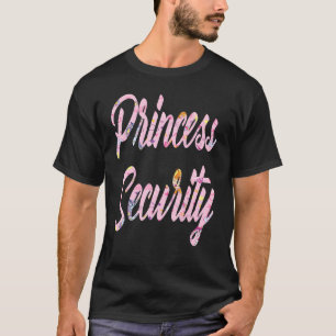 Pink Princess Security Big Brother Birthday Announ T-shirt