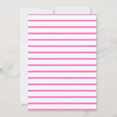 Pink Princess Slime 5th Birthday Invitations (Achterkant)